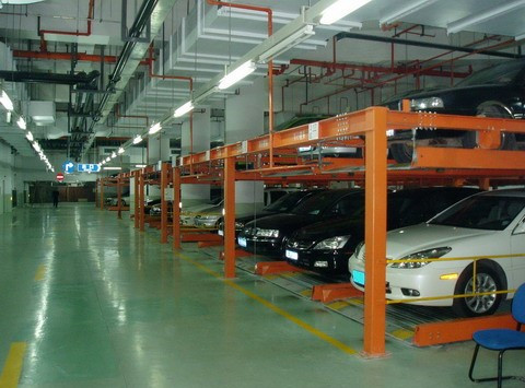 پارکینگ پازلی در پارکینگ های رمپی